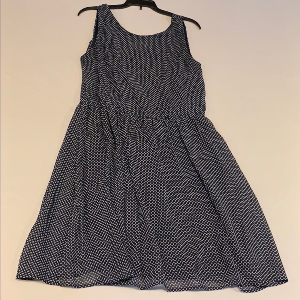 ⚡️Gap dress navy & white light weight zip Sz 6